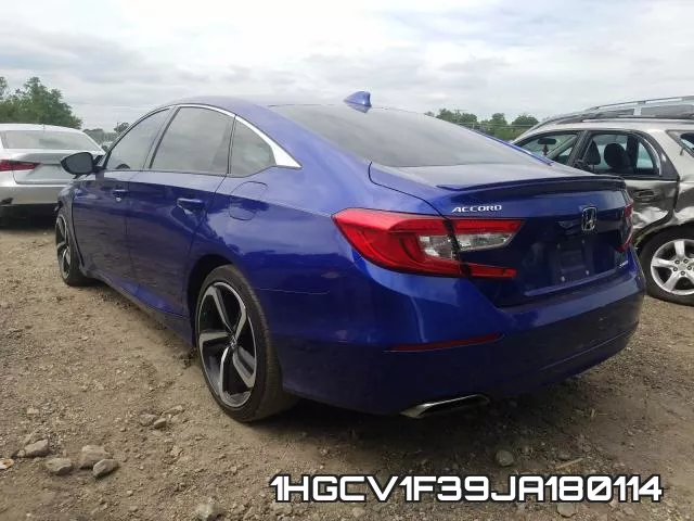 1HGCV1F39JA180114 фото 4