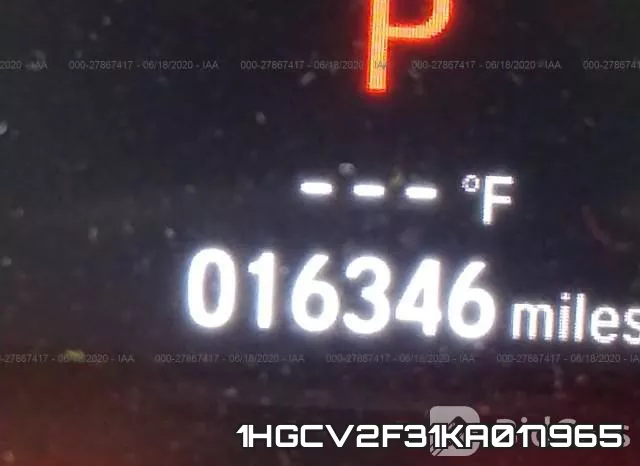 1HGCV2F31KA017965 фото 8