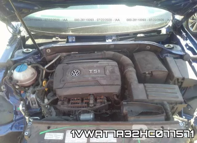 1VWAT7A32HC077571 фото 2