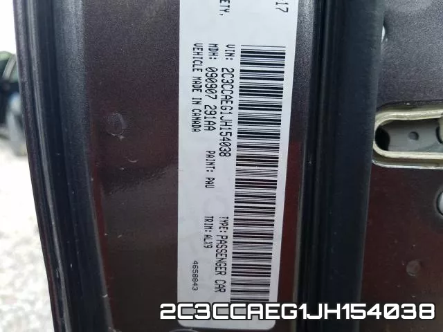 2C3CCAEG1JH154038 фото 2