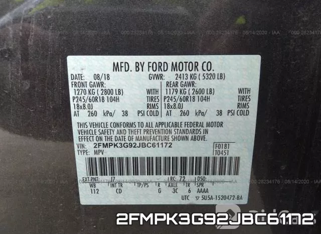 2FMPK3G92JBC61172 фото 10
