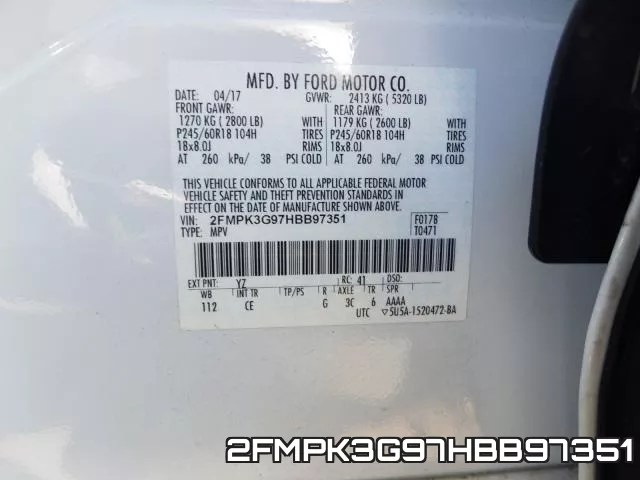 2FMPK3G97HBB97351 фото 2