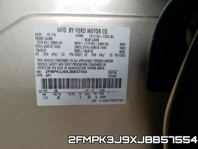 2FMPK3J9XJBB57554 фото 2