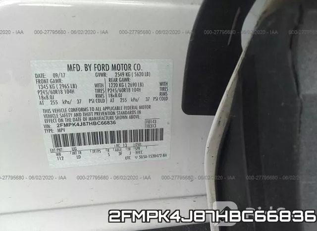2FMPK4J87HBC66836 фото 10