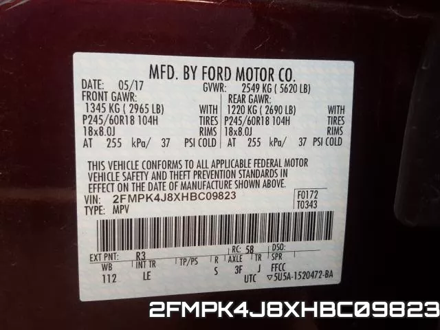 2FMPK4J8XHBC09823 фото 2
