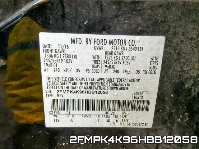 2FMPK4K96HBB12058 фото 2