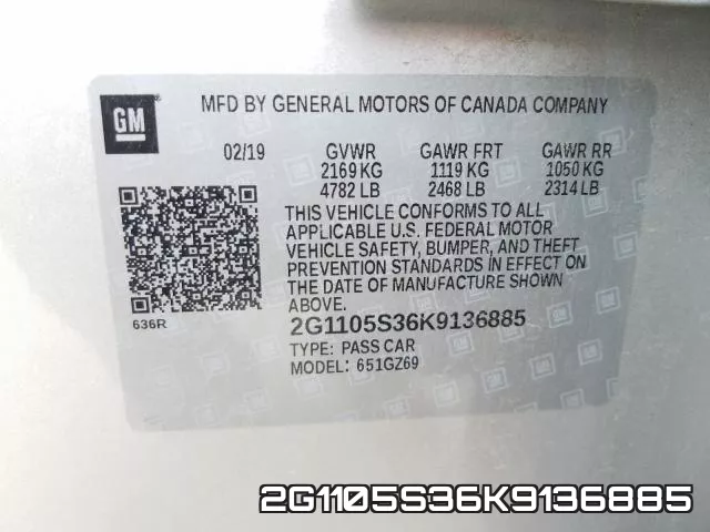 2G1105S36K9136885 фото 2