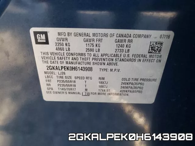2GKALPEK0H6143908 фото 2