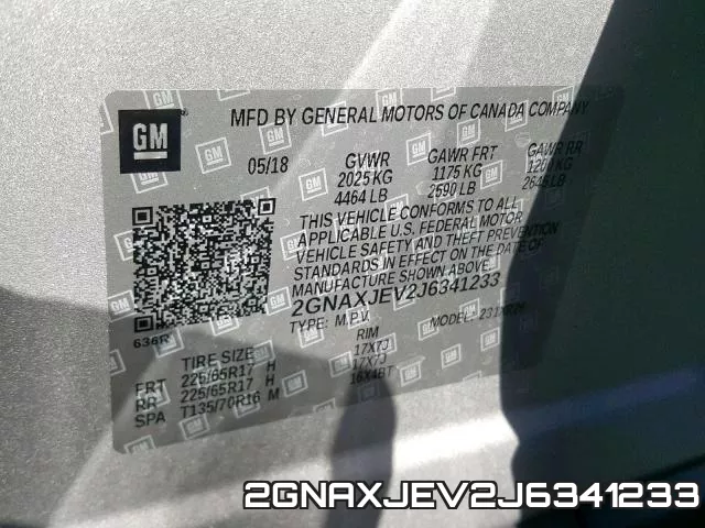 2GNAXJEV2J6341233 фото 2