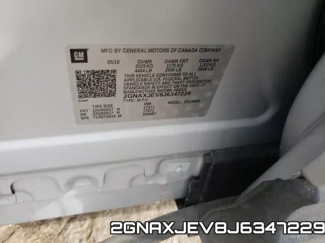 2GNAXJEV8J6347229 фото 2