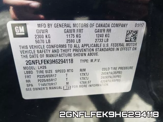 2GNFLFEK9H6294118 фото 2