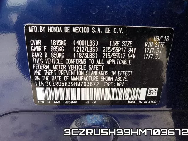 3CZRU5H39HM703672 фото 2
