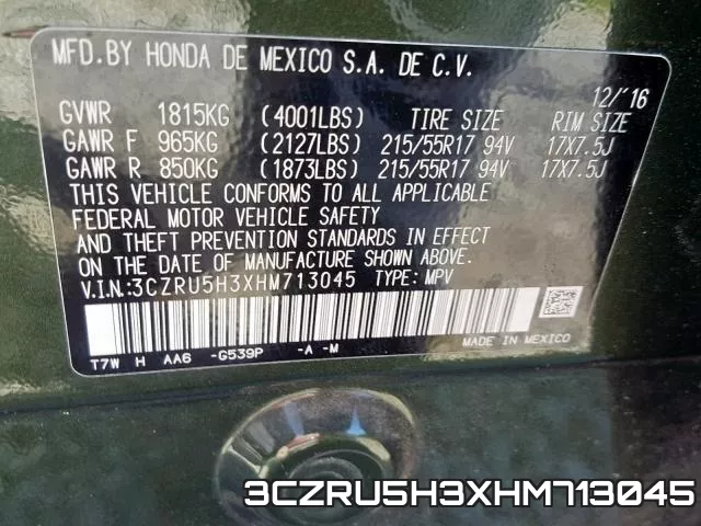 3CZRU5H3XHM713045 фото 2
