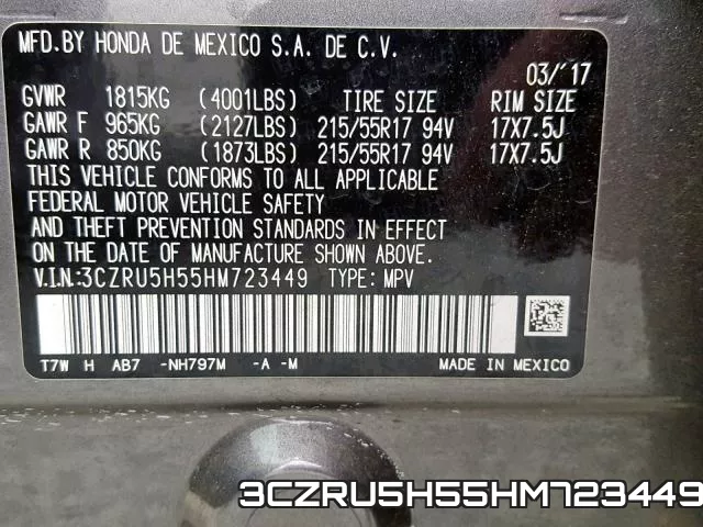 3CZRU5H55HM723449 фото 2