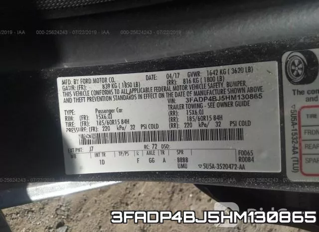 3FADP4BJ5HM130865 фото 10