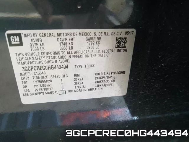 3GCPCREC0HG443494 фото 2