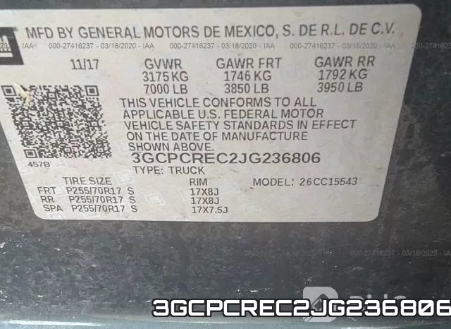 3GCPCREC2JG236806 фото 10
