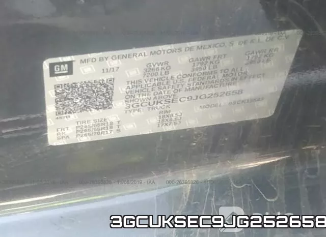 3GCUKSEC9JG252658 фото 10