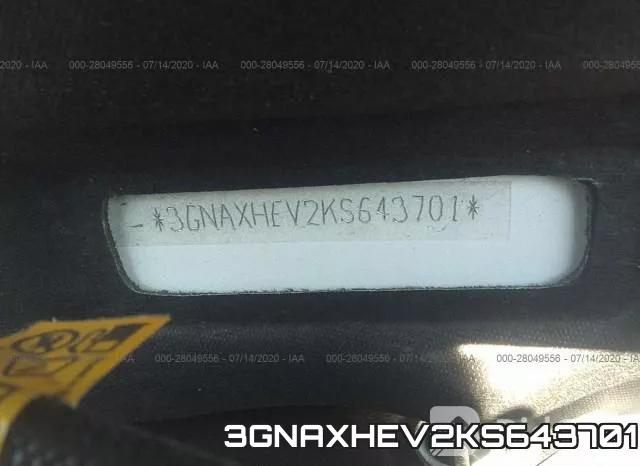 3GNAXHEV2KS643701 фото 10