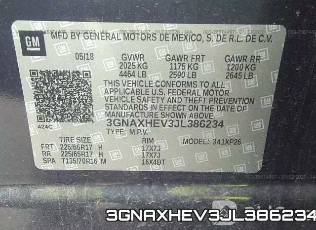 3GNAXHEV3JL386234 фото 10