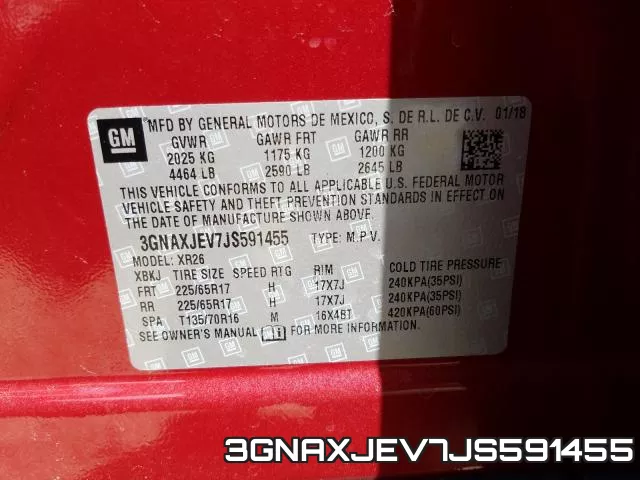 3GNAXJEV7JS591455 фото 2