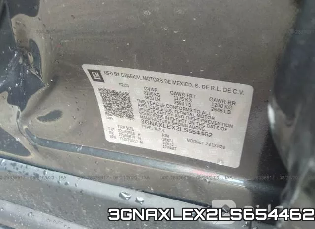 3GNAXLEX2LS654462 фото 10