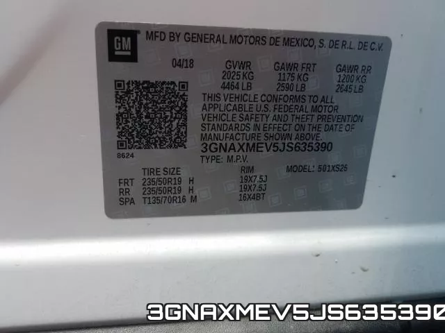 3GNAXMEV5JS635390 фото 2