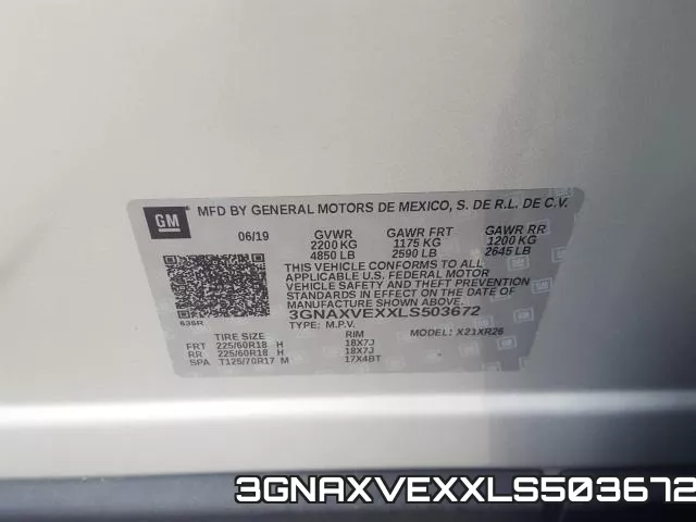 3GNAXVEXXLS503672 фото 2