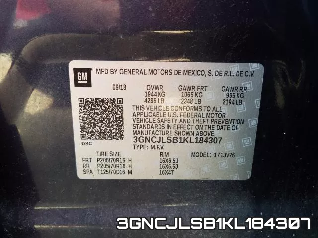 3GNCJLSB1KL184307 фото 2