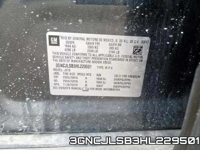 3GNCJLSB3HL229501 фото 2
