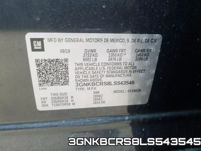 3GNKBCRS8LS543545 фото 2