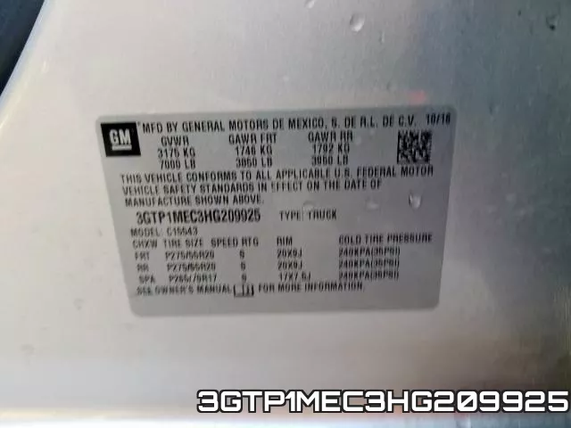 3GTP1MEC3HG209925 фото 2