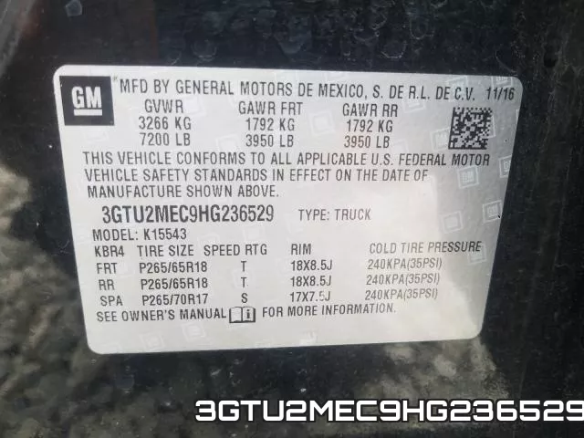 3GTU2MEC9HG236529 фото 2