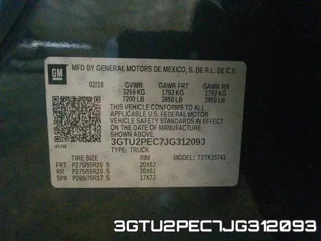 3GTU2PEC7JG312093 фото 2