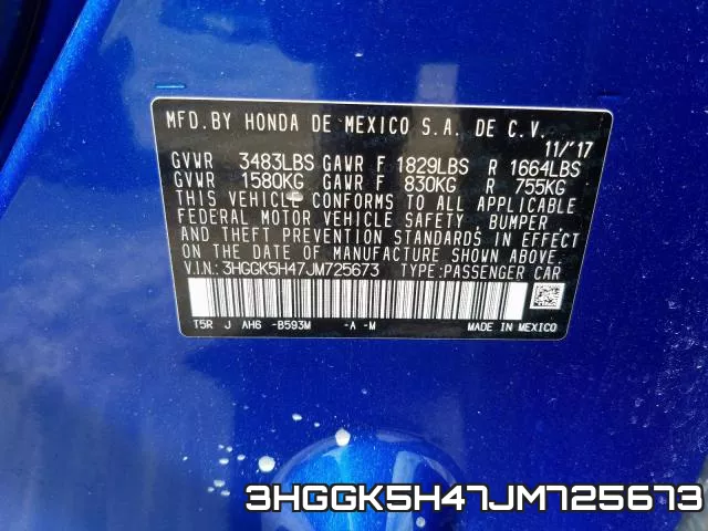 3HGGK5H47JM725673 фото 2