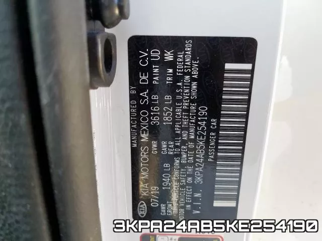 3KPA24AB5KE254190 фото 2