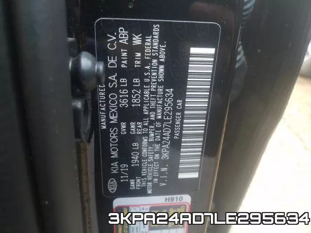 3KPA24AD7LE295634 фото 2