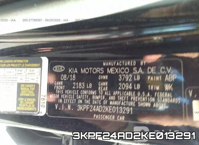 3KPF24AD2KE013291 фото 10