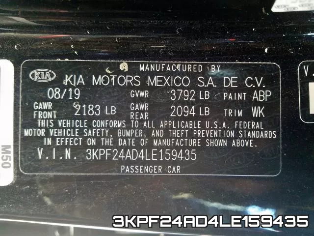 3KPF24AD4LE159435 фото 2
