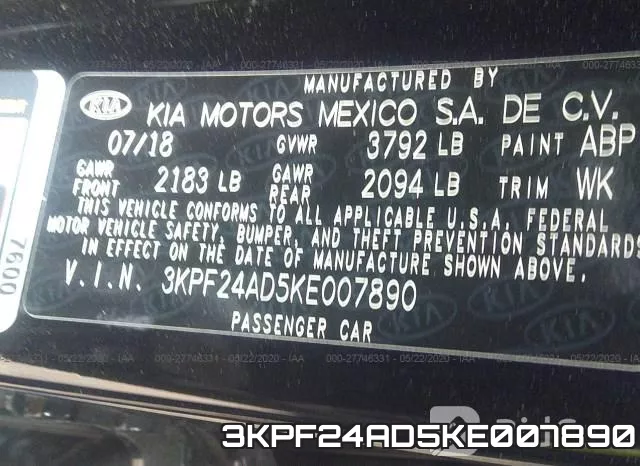 3KPF24AD5KE007890 фото 10