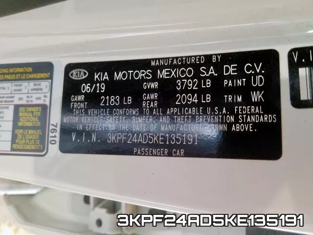 3KPF24AD5KE135191 фото 2