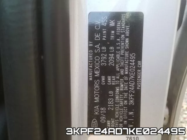 3KPF24AD7KE024495 фото 2
