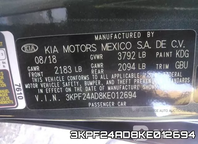 3KPF24AD8KE012694 фото 10