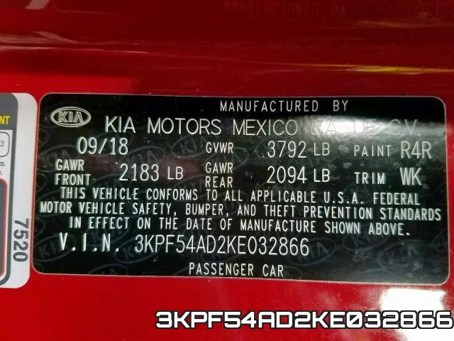 3KPF54AD2KE032866 фото 2