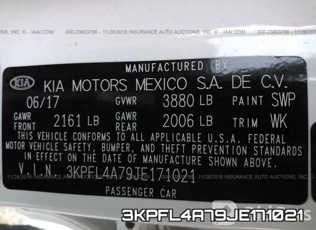 3KPFL4A79JE171021 фото 10