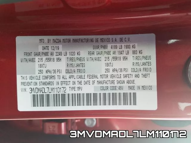3MVDMADL7LM110172 фото 2