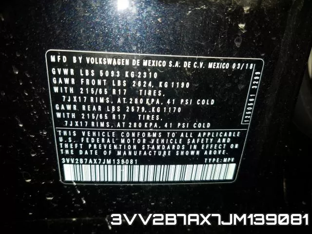 3VV2B7AX7JM139081 фото 2