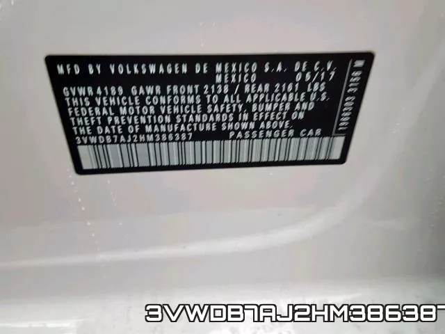 3VWDB7AJ2HM386387 фото 2