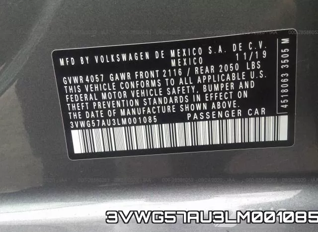 3VWG57AU3LM001085 фото 10