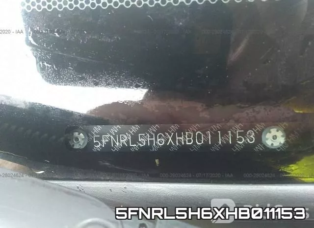 5FNRL5H6XHB011153 фото 10